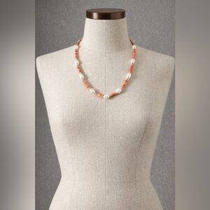 J.Crew Boho Freshwater Pearl Beaded Necklace | 18”